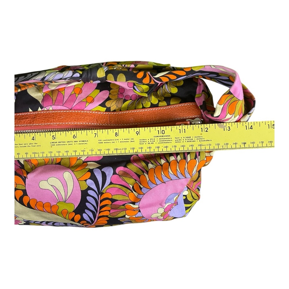 Kate Spade Purse Tote Floral Hawaiian Y2K Bright Canvas Zip Medium Funky Art - Picture 7 of 16